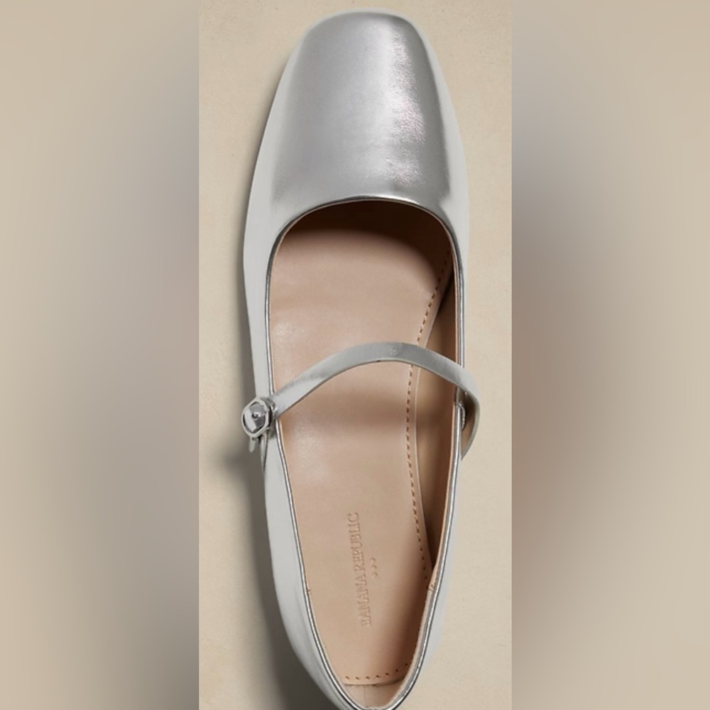 Banana Republic Factory Metallic Flats - Picture 6 of 9